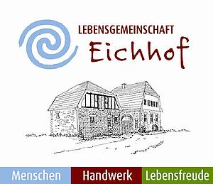 Logo Lebensgemeinschaft Eichhof mit Gebäudezeichnung
